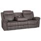 Linon Home Decor Galloway Manual Sofa in Stone Gray, , large