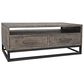 Waltham East Hampton Cocktail Table in Distressed Grey, , large