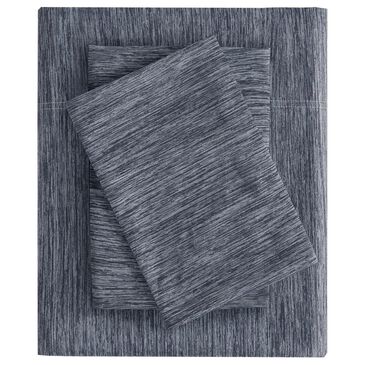 Hampton Park Comfort Cool Jersey Knit 3-Piece Twin Sheet Set in Navy, , large