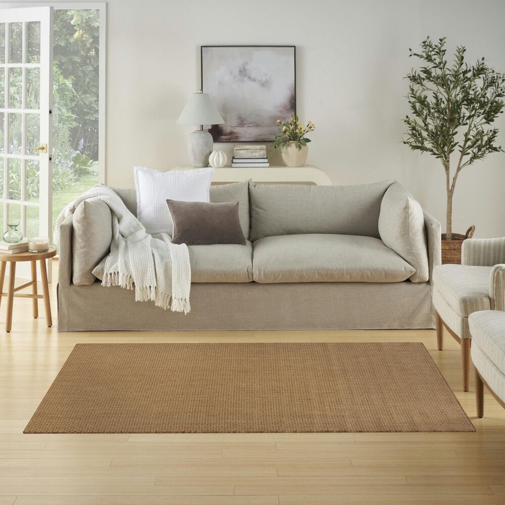 Nourison Courtyard Jute 4&#39; x 6&#39; Indoor/Outdoor Area Rug, , large