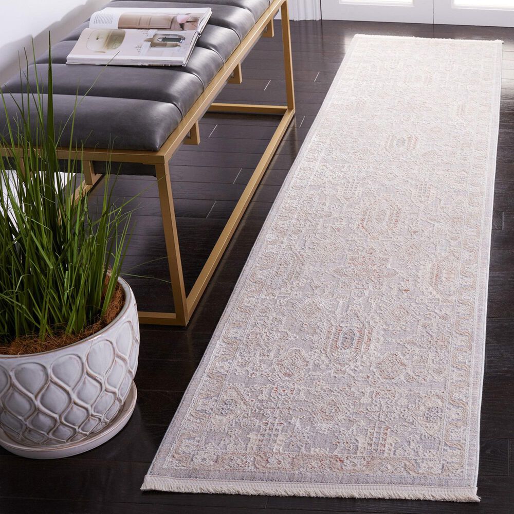 Safavieh Marmara 2&#39; x 8&#39; Grey, Blue and Rust Runner, , large