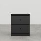 Lemoore Essentials 2 Drawer Nightstand in Black, , large