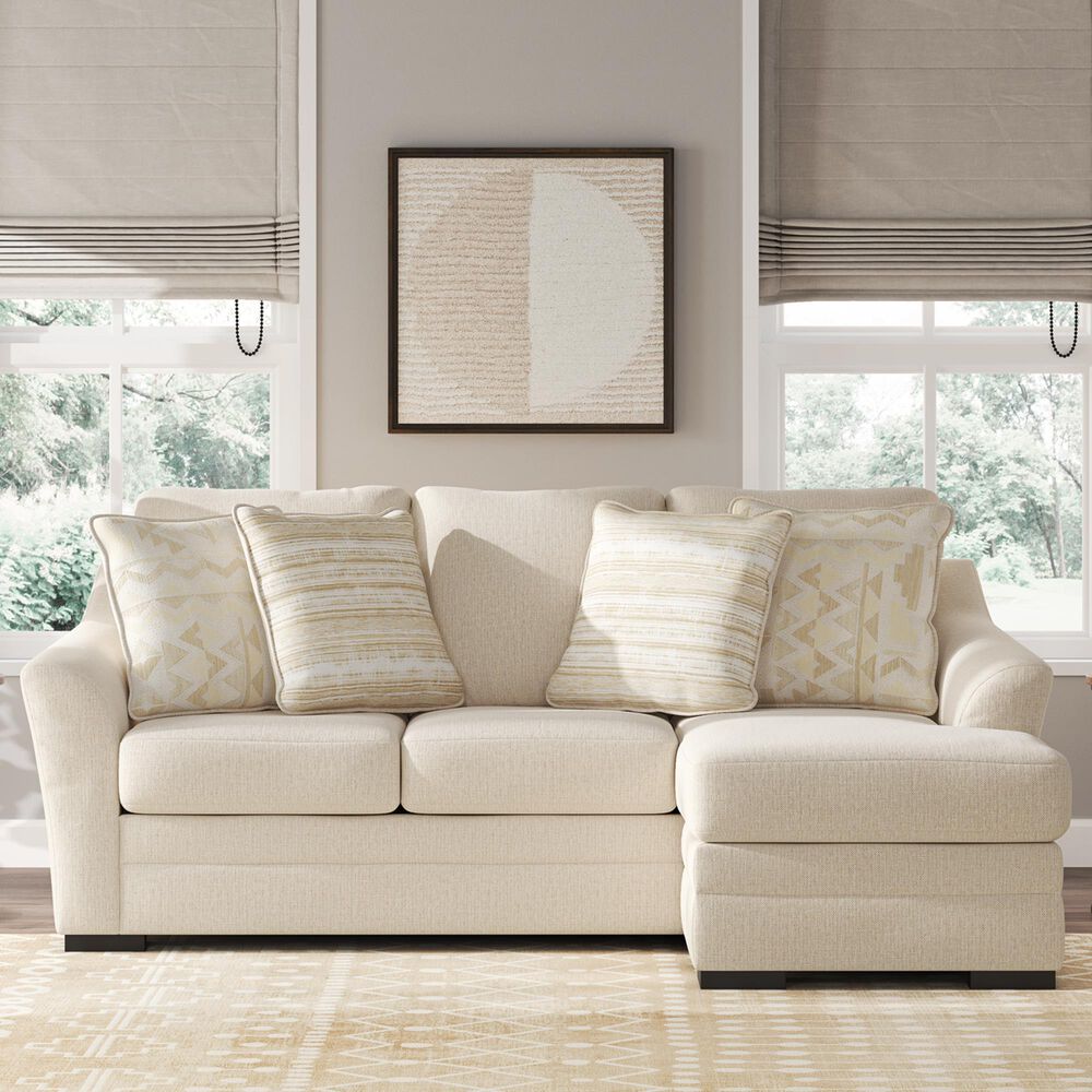 Ashley Lango Stationary Queen Sofa Chaise Sleeper in Jute, , large
