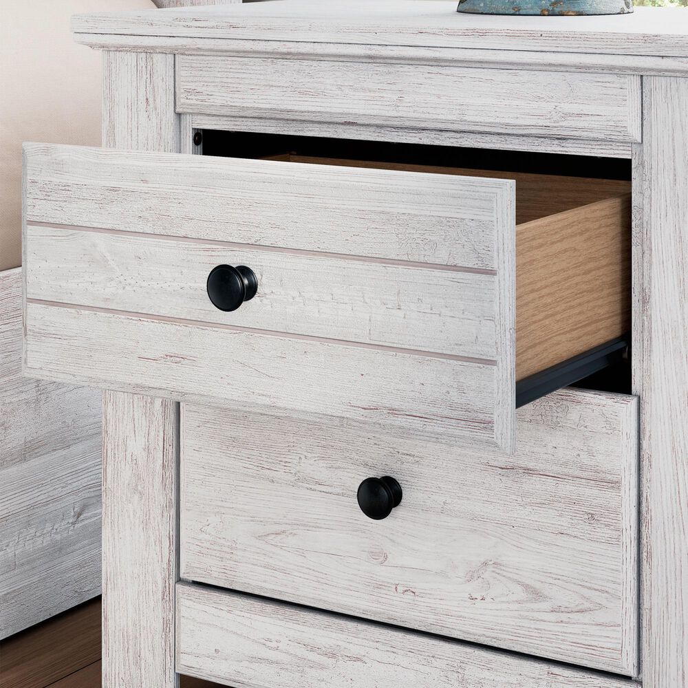 Ashley Makidern 2 Drawer Nightstand in Whitewash, , large