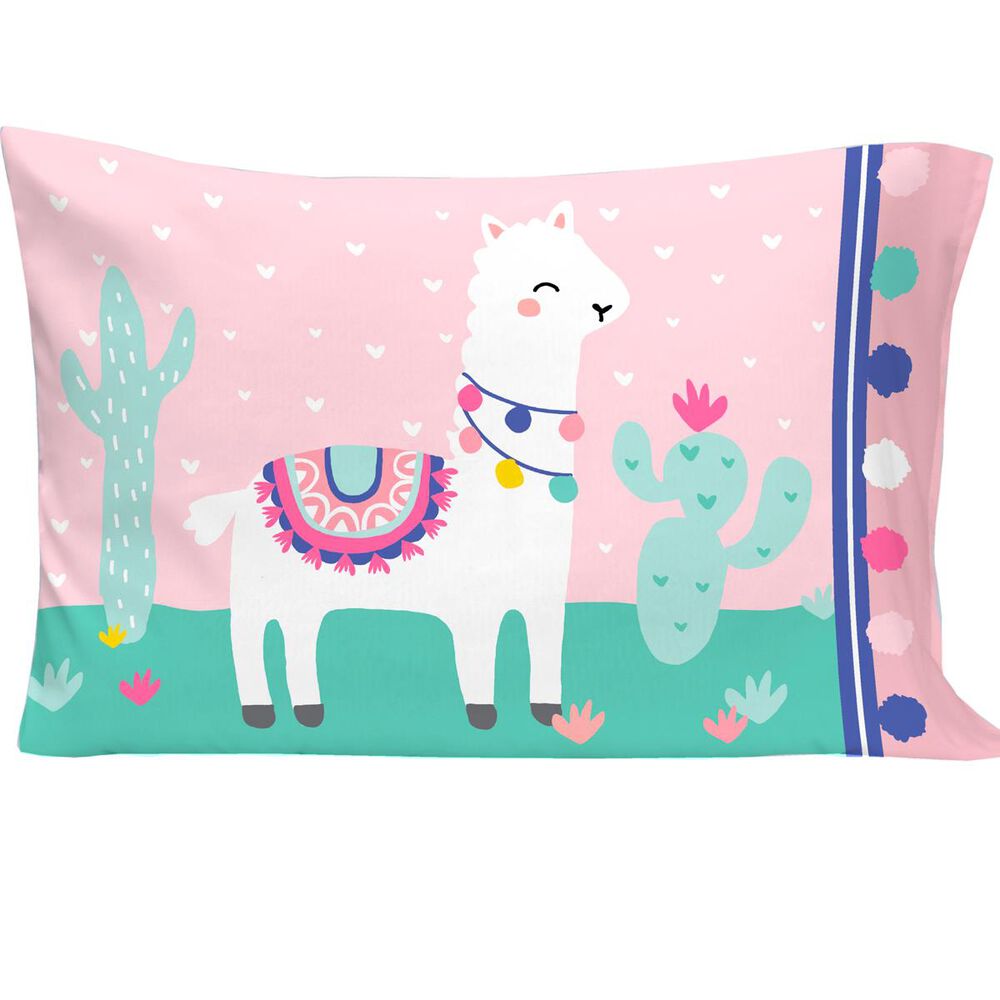 Crown Crafts Llama 4 Piece Toddler Bed Set, , large