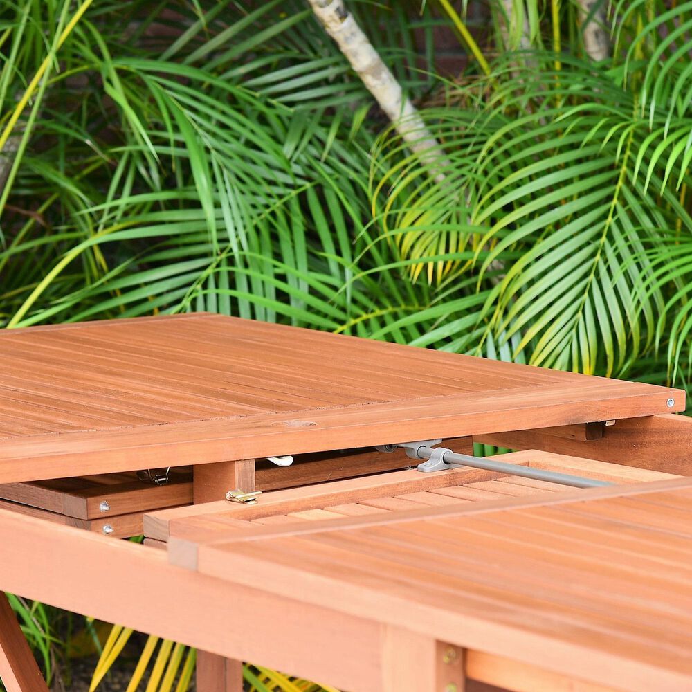 International Home Miami Torini 9-Piece Rectangular Extendable Patio Dining Set in Dark Brown, , large