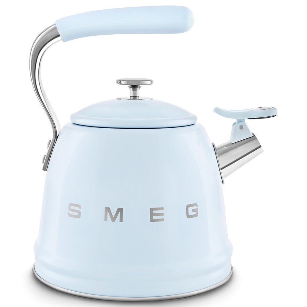 SMEG 2.3L 50&#39;s Style Stovetop Whistling Kettle in Pastel Blue, , large