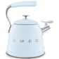SMEG 2.3L 50"s Style Stovetop Whistling Kettle in Pastel Blue, , large