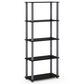 HOMLUX 5-Tier Display Rack in Black and Grey, , large