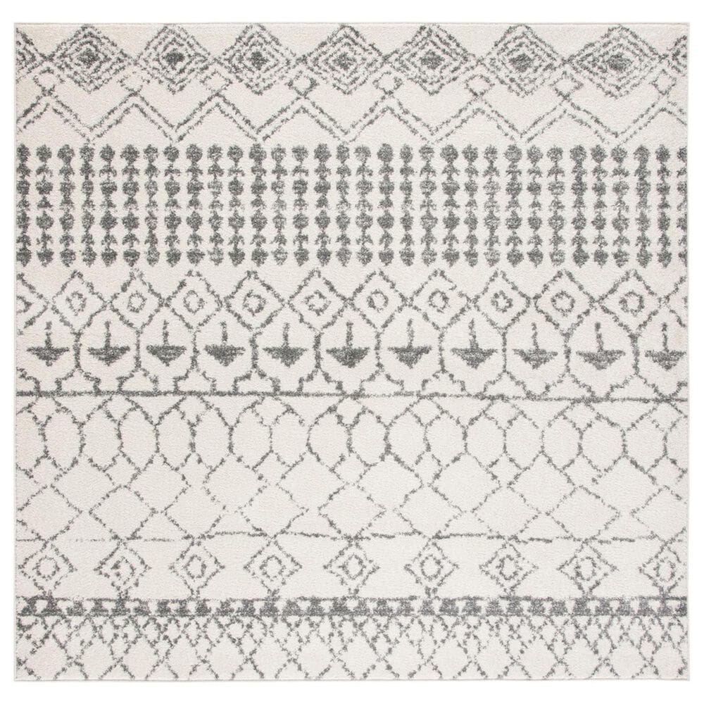 Safavieh Tulum Traditional 6"7" Square Ivory and Grey Area Rug, , large