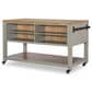 Legacy Classic Furn Direct Shp Vintage Market Kitchen Island in Barnwood Oak and Northern Moss, , large