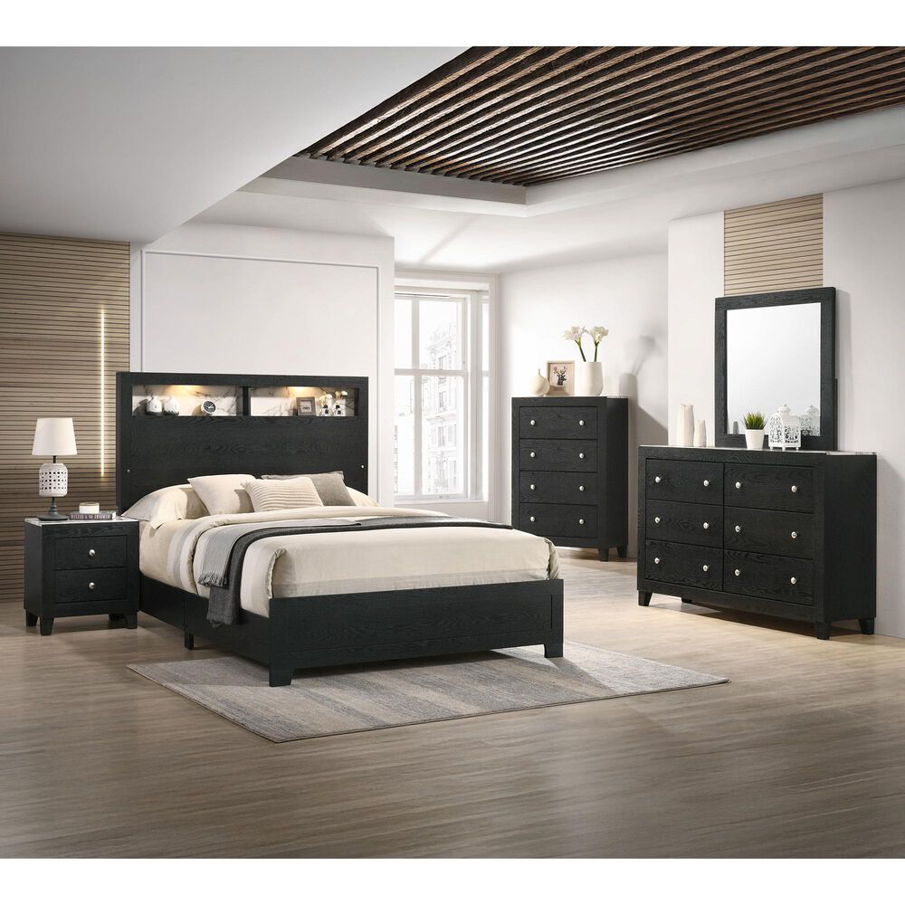 Crown Mark Cadence 4-Drawer Chest in Black, , large