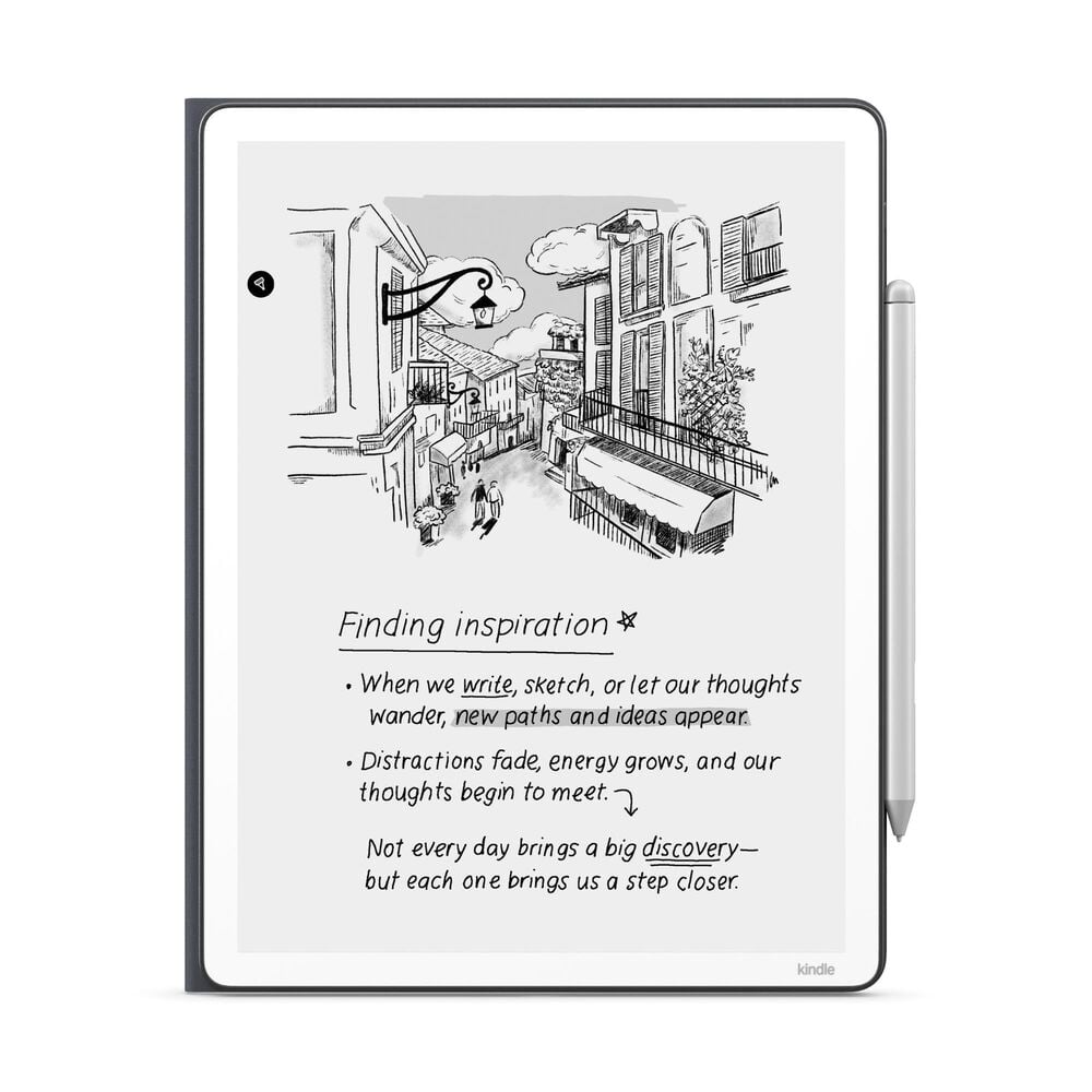 Amazon Kindle Scribe Folio Cover with Magnetic Attach - Plant-Based Leather in Graphite, , large