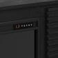 Legends Home Stardust 89" Fireplace Console with Fireplace Insert in Seal Skin Black, , large
