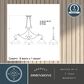 Vaxcel Monrovia 3-Light Linear Chandelier in Oil Rubbed Bronze, , large