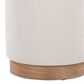 Lumisource Marla 2-Piece 18" Nesting Ottoman Set in Cream, , large
