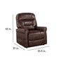 Steve Silver Ottawa Power Lift Recliner with Heat and Massage in Walnut, , large