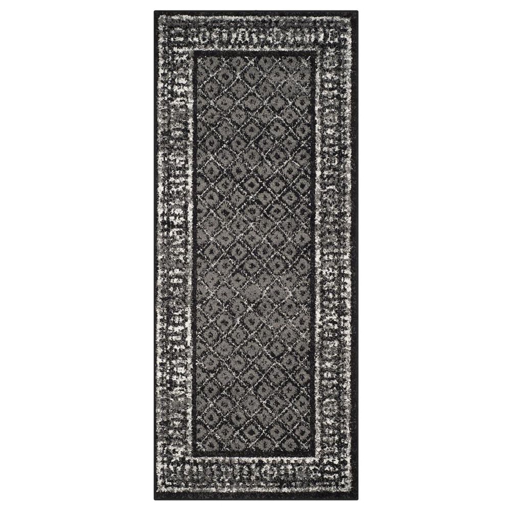 Safavieh Adirondack ADR110A-26 2"6" x 6" Black/Silver Runner, , large