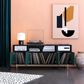DHP Olivia 59.61" TV Stand in Black and Geometric Pattern, , large
