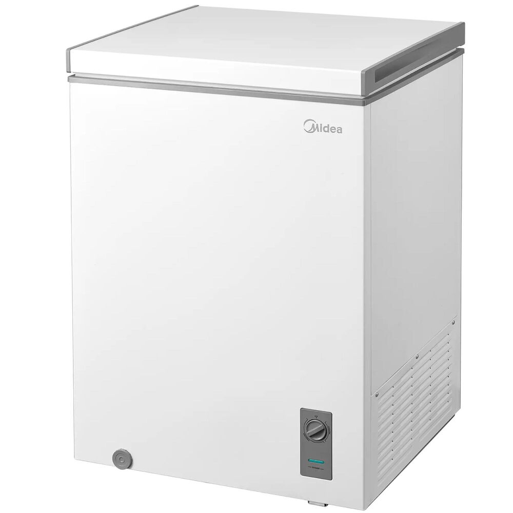 Midea 5.1 Cu. Ft. Convertible Chest Freezer with Removable Storage Basket in White, , large