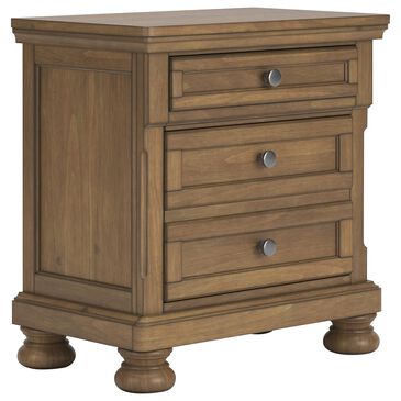 Ashley Feddinger 3-Drawer Nightstand in Chestnut Brown, , large