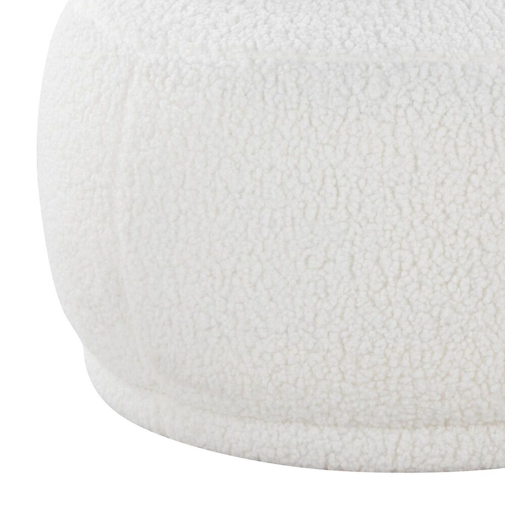 Lumisource Kimi Accent Chair in White Sherpa, , large