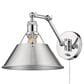 Golden Lighting Orwell 1-Light Wall Sconce in Chrome, , large