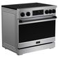 Thor Kitchen Gordon Ramsay 6.0 Cu. Ft. Professional Induction Range with Black Color Kit Assembly in Stainless Steel, , large