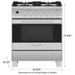 Fisher & Paykel 30" Freestanding Dual Fuel Range in Stainless Steel, , large
