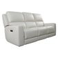 Bassett Raymond Leather Power Reclining Sofa in Vanilla, , large