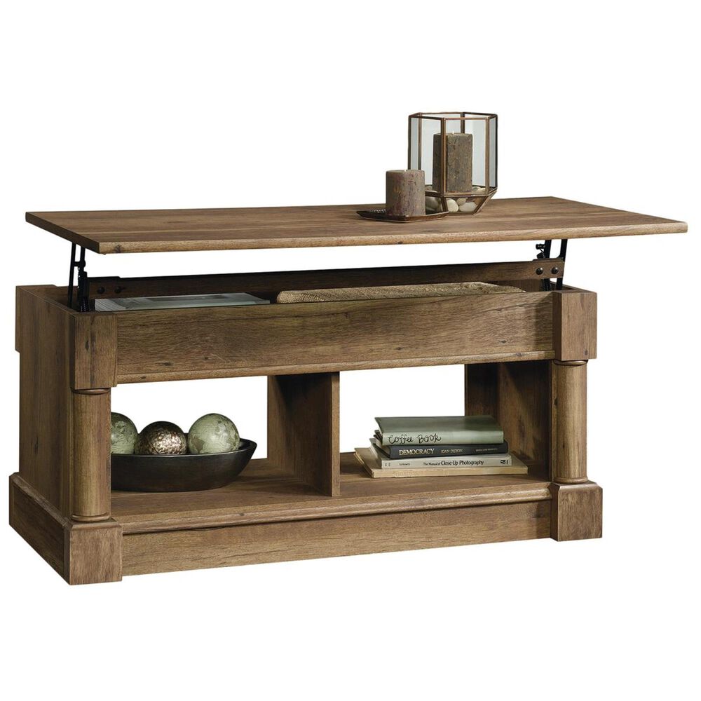 Sauder Palladia Lifttop Coffee Table in Vintage Oak NFM