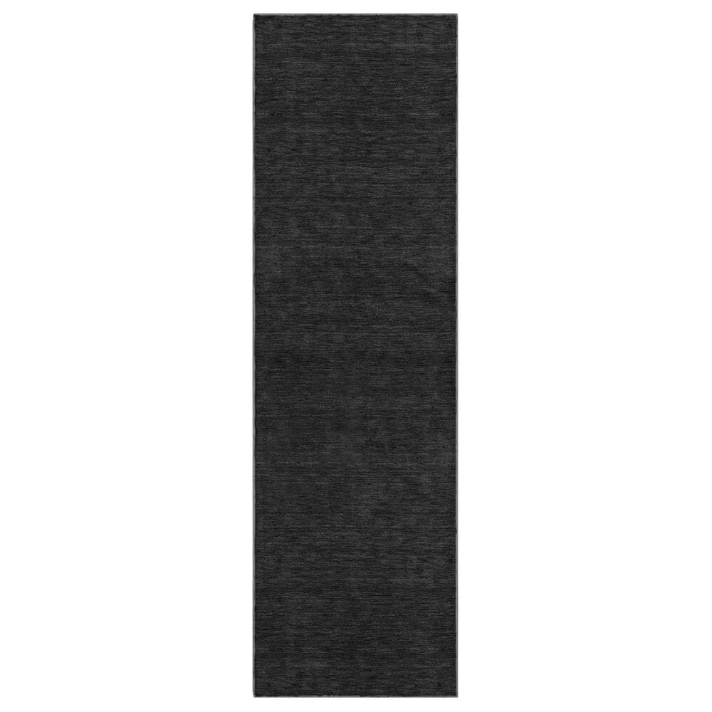 Dalyn Rug Company Soft Essentials Solid Black 2"3" x 7"6" Runner, , large