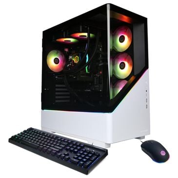 CyberPowerPC Gamer Supreme Gaming Desktop | Intel Core i7-14700F - 16GB RAM - NVIDIA GeForce RTX 5060 Graphics - 2TB SSD in White, , large