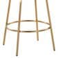 LumiSource Cinch 26" Swivel Counter Stool with Cream Upholstery in Gold (Set of 2), , large