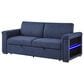 Modern Market Pull-out Sofa Bed in Navy, , large