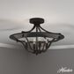 Hunter Perch Point 4-Light Semi-Flush Mount in Noble Bronze, , large