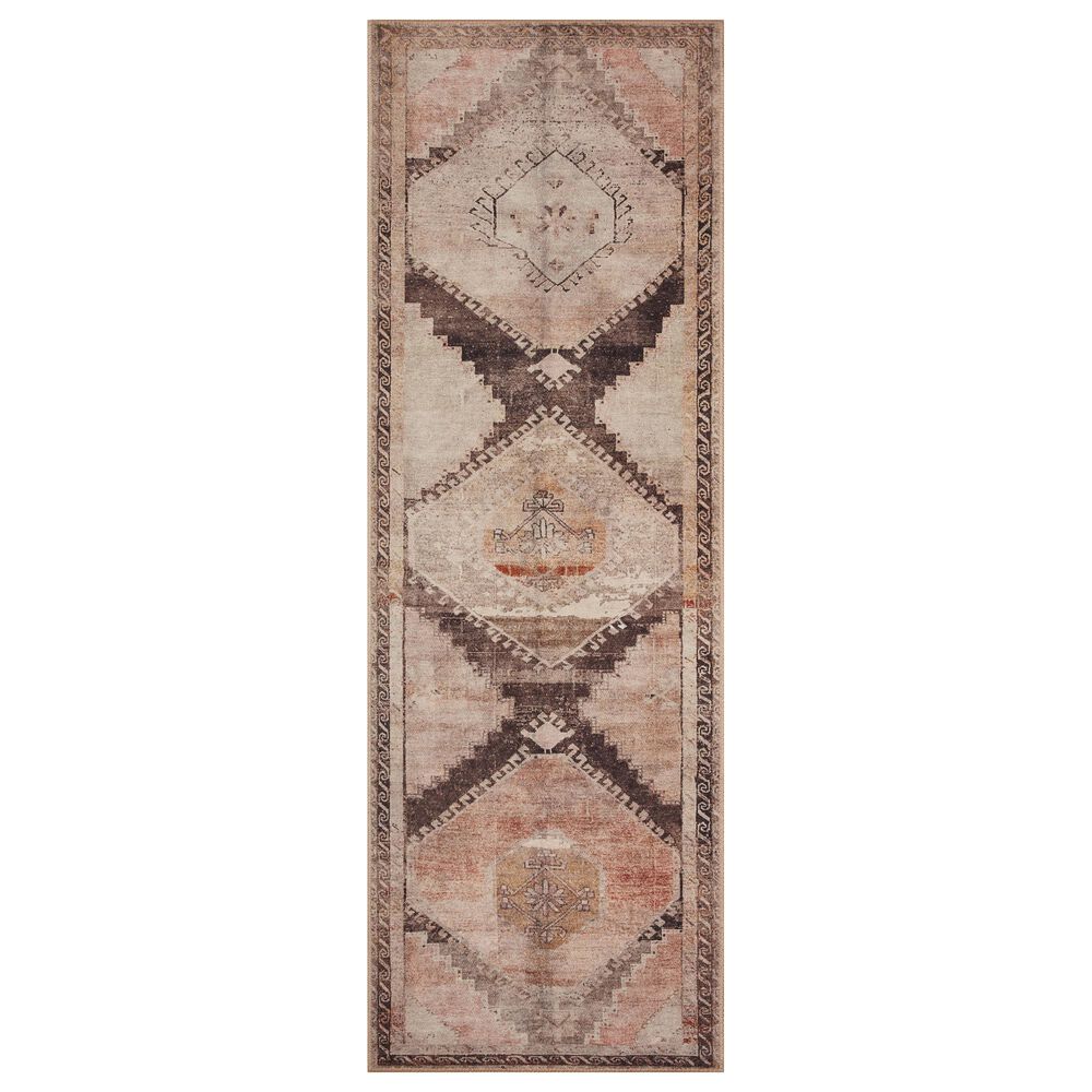 Loloi II Wynter 2" x 5" Graphite and Blush, , large
