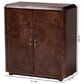 Baxton Studio Valora Storage Cabinet in Dark Walnut Brown, , large
