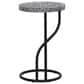 Linon Home Decor Padget Capiz Round Side Table in Black, , large