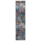 Safavieh Aria 2" x 8" Blue and Ivory Runner, , large