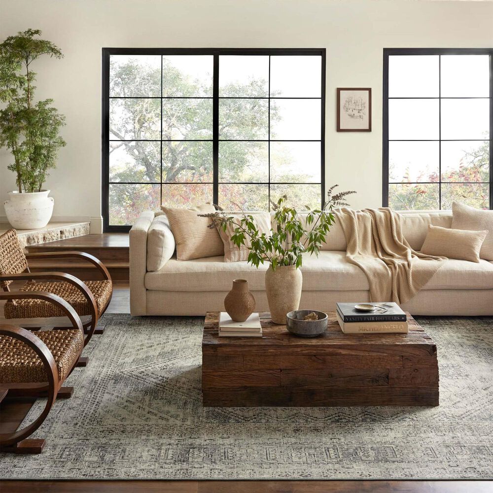 Magnolia Home Sinclair 7&#39;6&quot; x 9&#39;6&quot; Natural and Sage Area Rug, , large