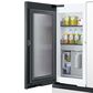 Samsung Bespoke 29 Cu. Ft. French Door Refrigerator with White Glass Family Hub Panel Included - Additional Panels Sold Separately, , large