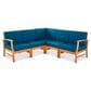 Hearth and Haven Perla 5-Piece Outdoor Sectional in Blue, , large