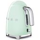 Smeg 7-Cup Stainless Steel Retro Style Electric Kettle in Pastel Green, , large