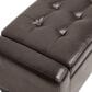 Baxton Studio Manchester Storage Ottoman in Dark Brown, , large