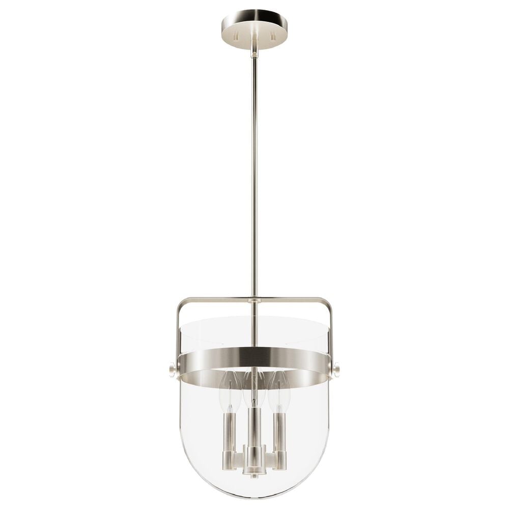 Hunter Karloff 12" 3-Light Pendant in Brushed Nickel, , large