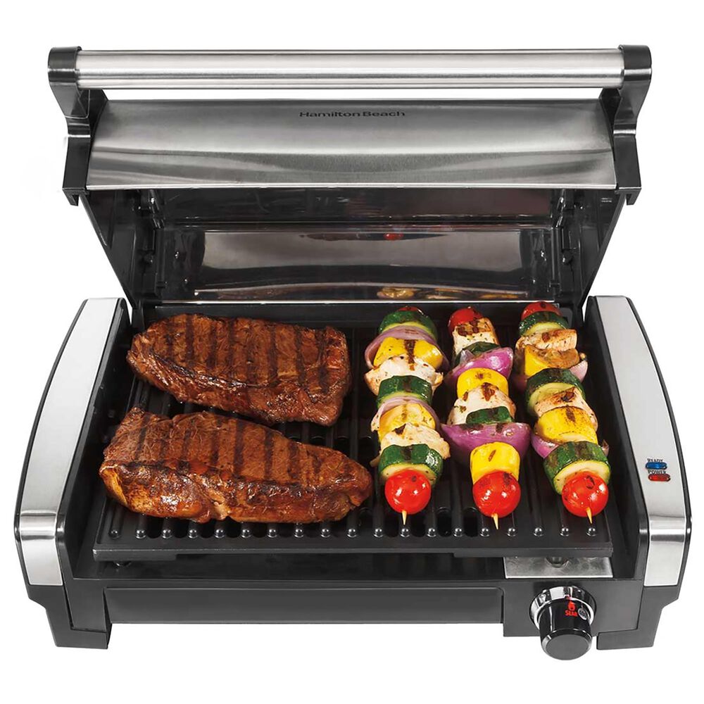Hamilton Beach Flavor Searing Indoor Grill in Stainless Steel, , large