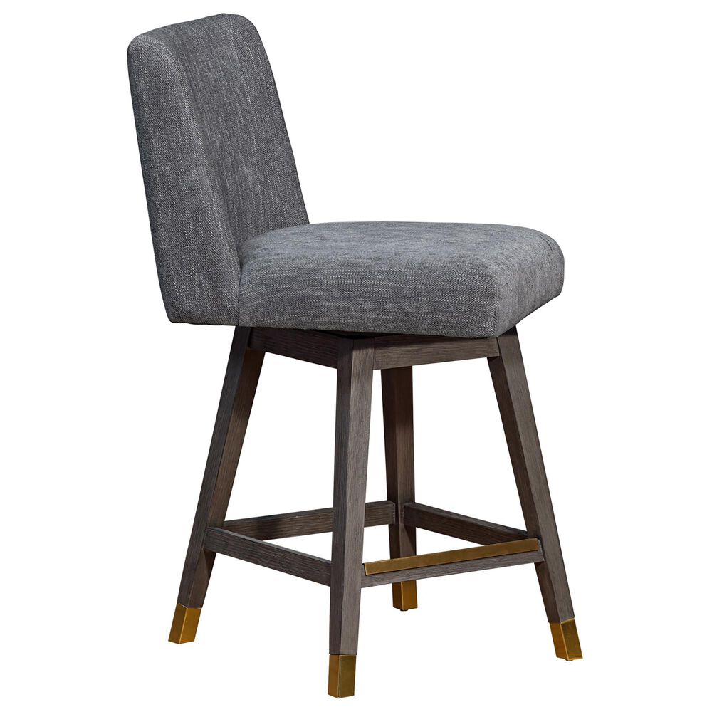 Blue River Basila Swivel Counter Stool in Gray, , large