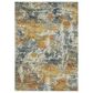 Oriental Weavers Malibu 5" x 7" Blue and Gold Area Rug, , large