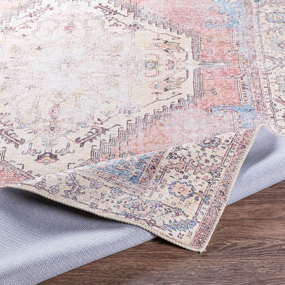 Surya Amelie AML-2320 2&#39; x 2&#39;11&quot; Charcoal, Ivory, Denim, Wheat, Camel, Orange and Olive Area Rug, , large